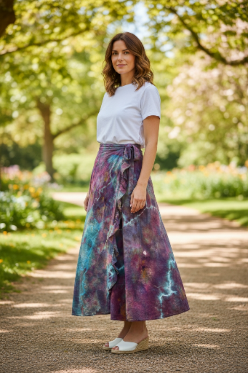 One Size Maxi Wrap Skirt