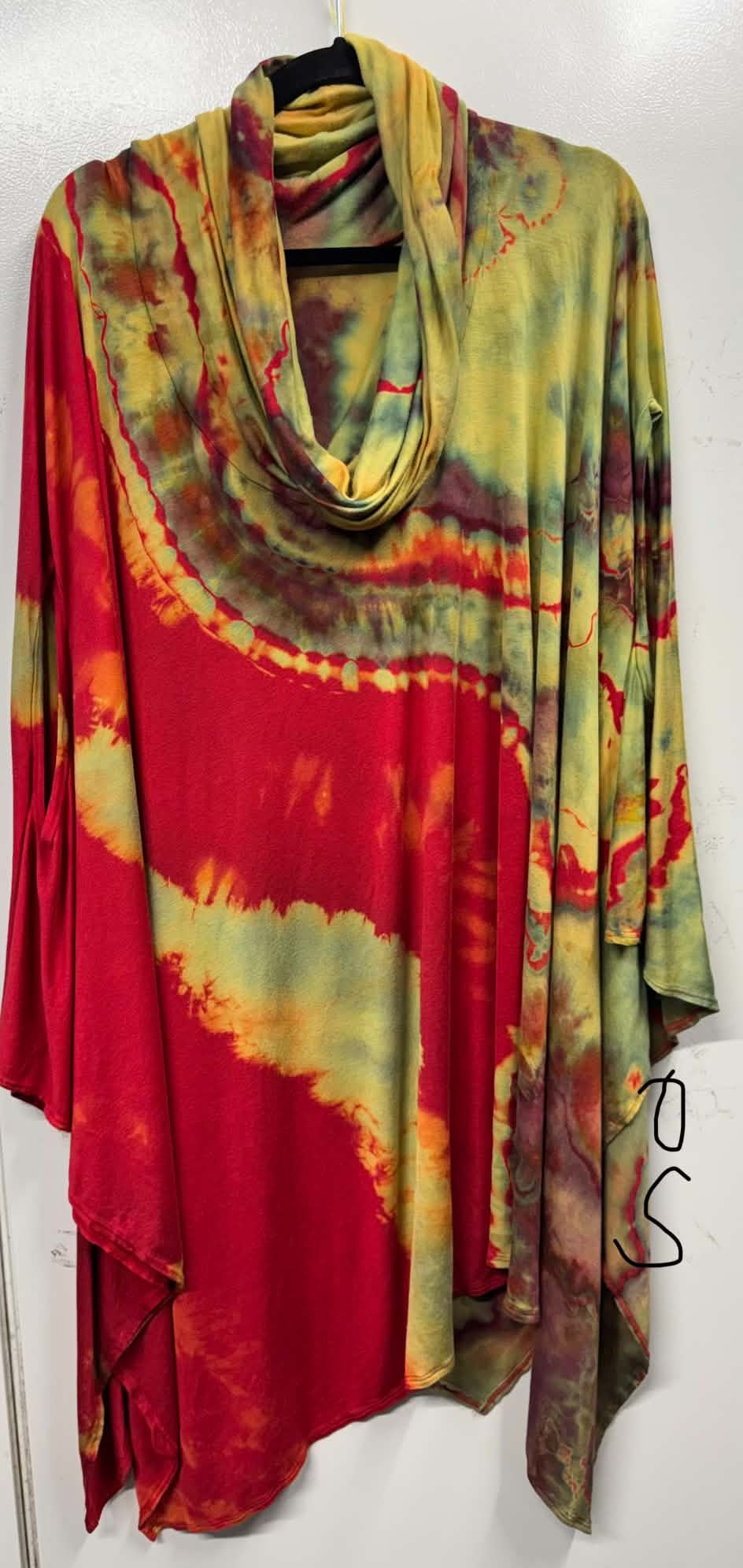 Wowsa Aysemetrical Cowl Neck Sleeveless Tunic