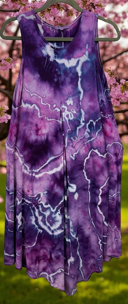 XL Assemetrical Hem Sleeveless Dress