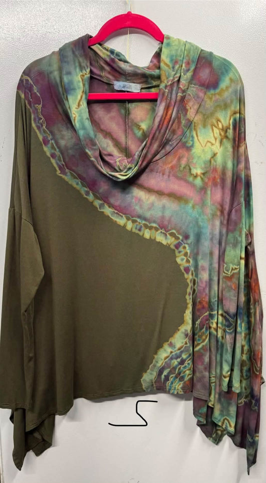 Avacado Dream Long Sleeved Cowl Neck
