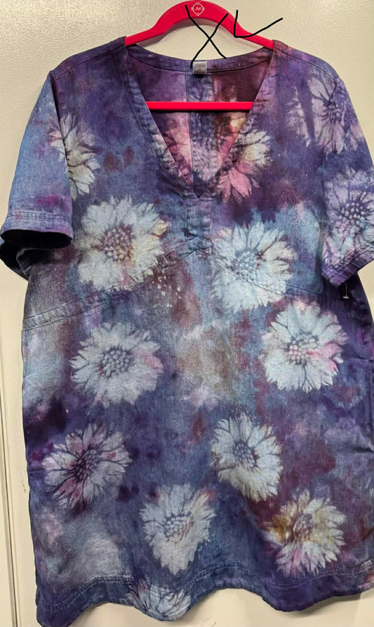 XL Bleached Out Flower Dress